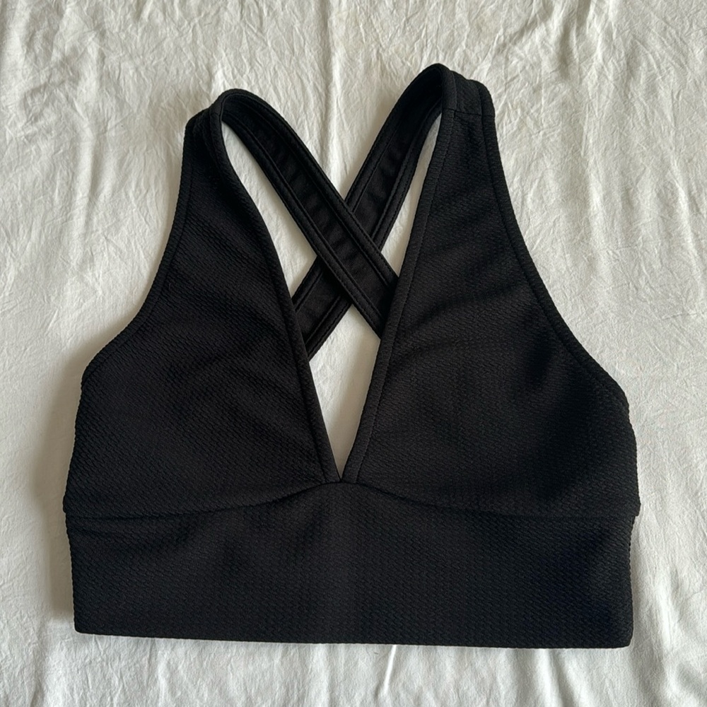 Black crop top